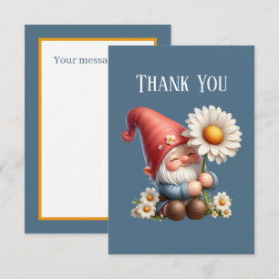 Tilläggsmeddelande för Cute Gnome Tack Kort