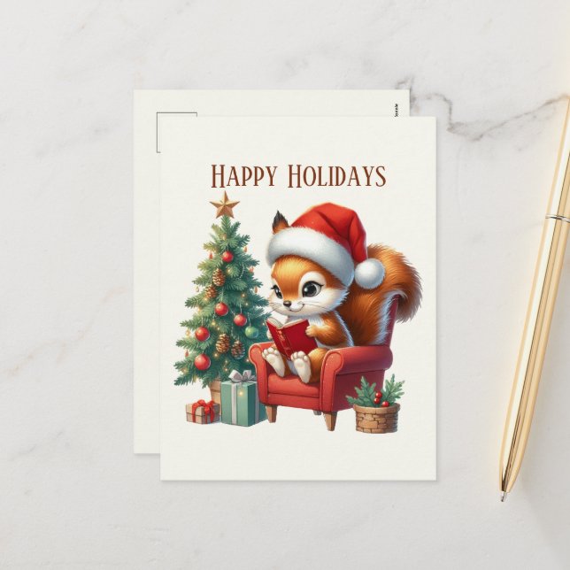 Tilläggsmeddelande om fessionsjullekorre helg vykort (Fram/Back In Situ)