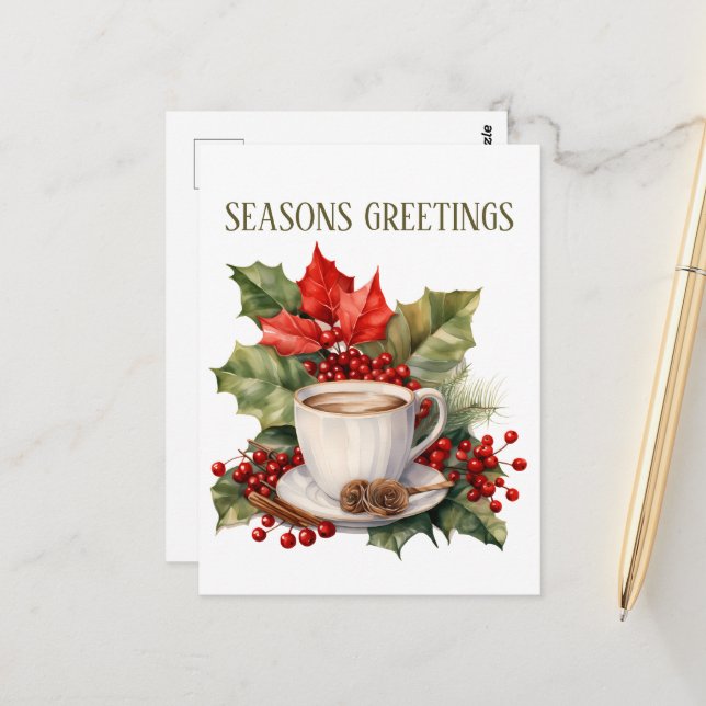 Tilläggstext för julkaffe vykort (Fram/Back In Situ)