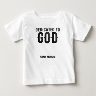 TILLÄGNAD GUD ANPASSNINGSBAR COOL SVART TEXT T SHIRT