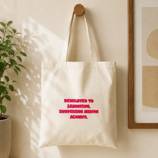 Tillägnad lärande som inspirerar sinnen Lärare Tygkasse