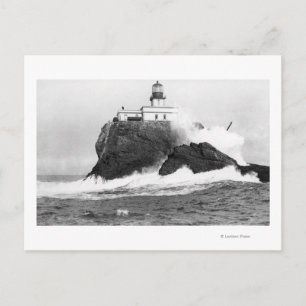 Tillamook, Oregon fyr nära Seaside, ELLER Vykort
