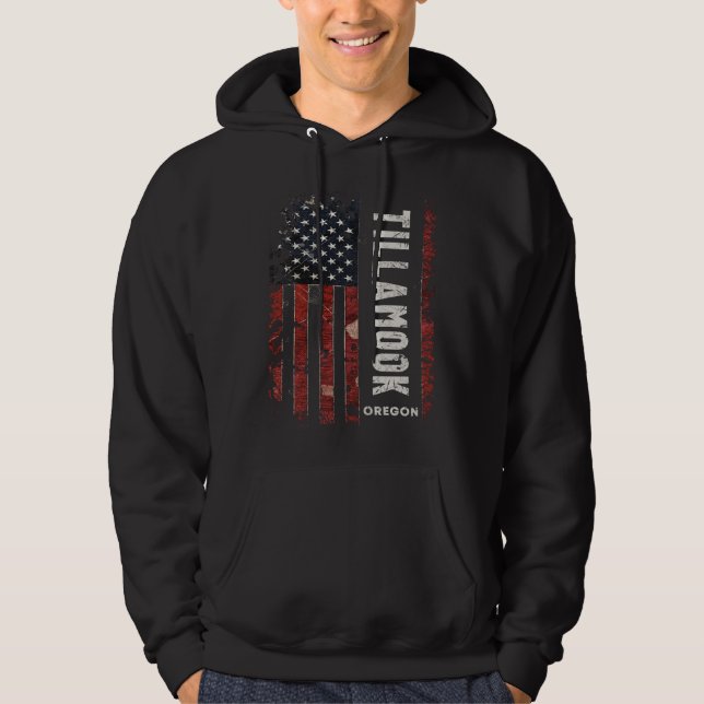 Tillamook Oregon Hoodie (Framsida)