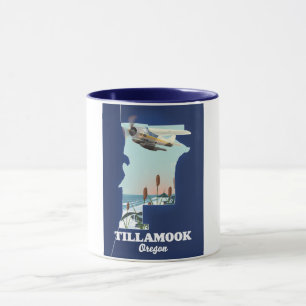 Tillamook Oregon Travel karta Mugg