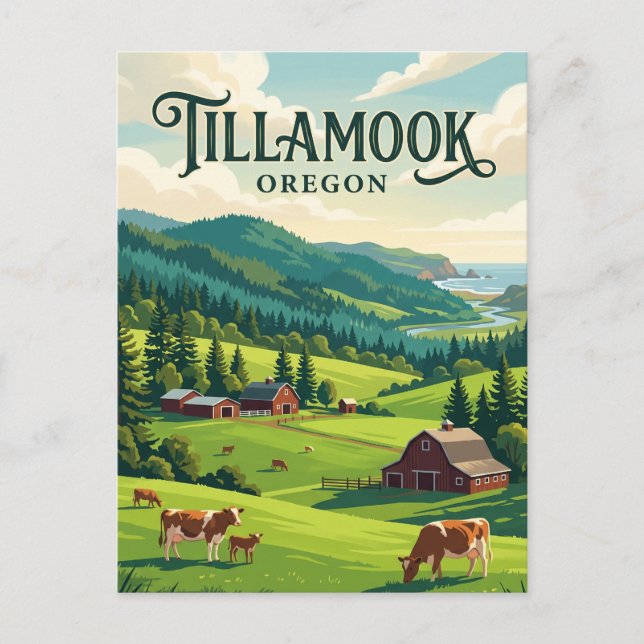 Tillamook, Oregon Vykort (Framsida)