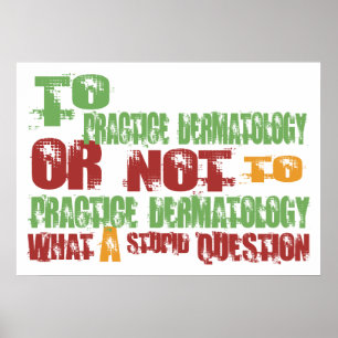 Tillämpa dermatologi poster