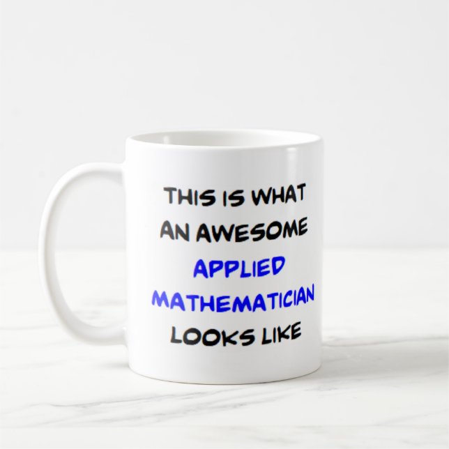 tillämpad matematiker, fantastisk kaffemugg (Vänster)