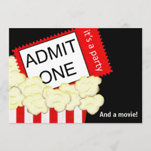 Tillåt en film och Födelsedagsfest inbjudan