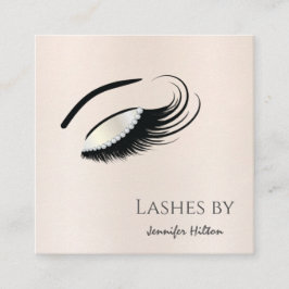 Tillåter modern diamantlash makeup öga fyrkantigt visitkort