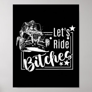 Tillåter ride Es Utv Sxs Four Wheeler Utv Offroad  Poster