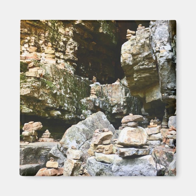 Tillåtliga chasm-sten-kannor magnet (Framsidan)