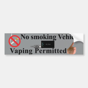 Tillåtna Vaping Bildekal