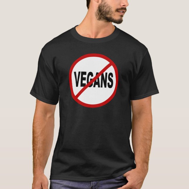 Tillåtna Vegans för hat Vegans/No undertecknar Tröja (Framsida)