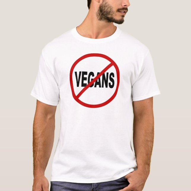 Tillåtna Vegans för hat Vegans/No undertecknar Tröja (Framsida)