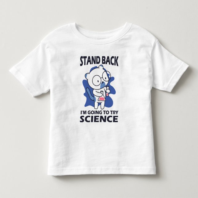 Tillbaka - Admatande kattvetenskapliga experiment T Shirt (Framsida)