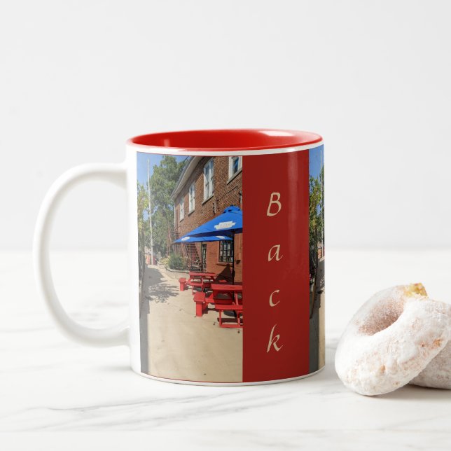 Tillbaka Alley Mugg (Med munk)