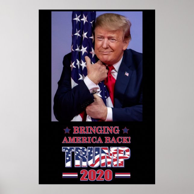 Tillbaka Amerika - Trump 2020 Poster (Framsidan)