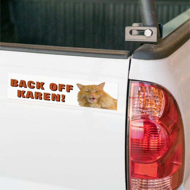 Tillbaka av Karen Cat Meme Bumper Sticker Bildekal (På lastbil)