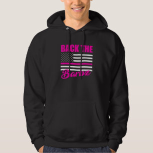 Tillbaka Barbz Flagga Barbs Loyal Fläkt Amerika Hoodie