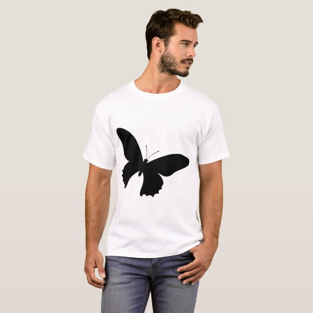tillbaka fjäril t-shirt (Hel framsida)