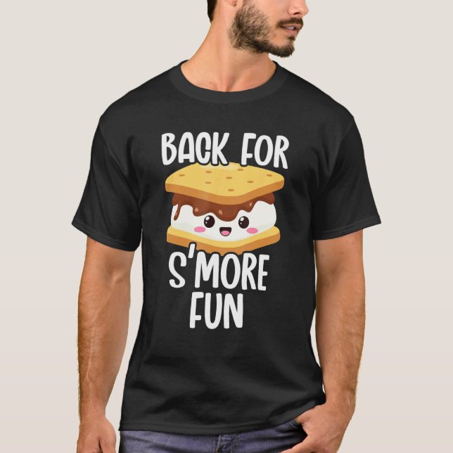 Tillbaka för roligare marshmallow-lägerrostning C T Shirt (Framsida)