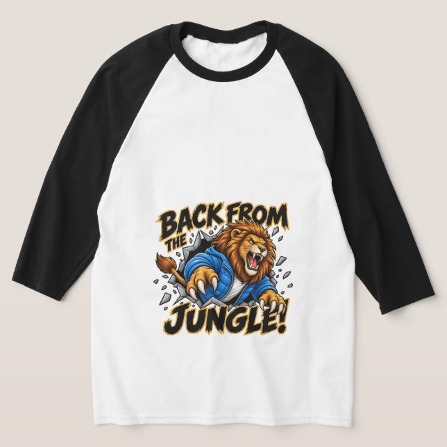 Tillbaka Från Djungel Lejon T-Shirt (Laydown)