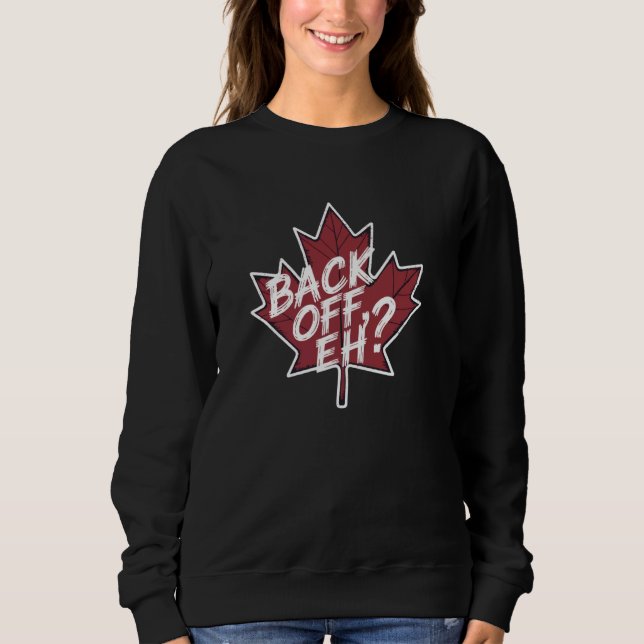 Tillbaka från Eh Funny Canadian Pride Maple Löv T Shirt (Framsida)