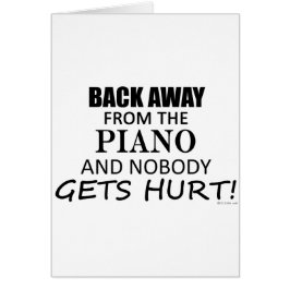 Tillbaka från Piano Hälsningskort