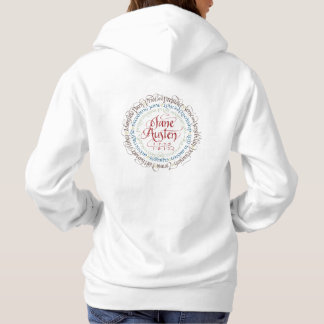 Tillbaka Hoodie för anpassningar för Jane Austen T-shirt