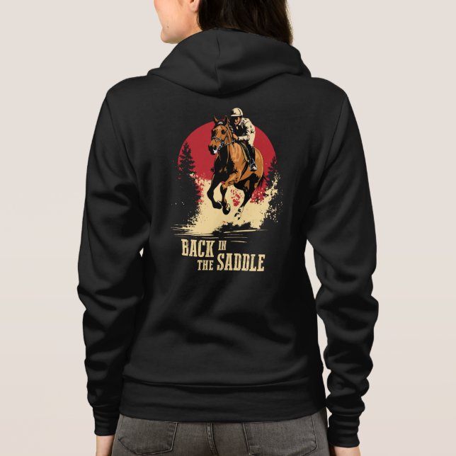 Tillbaka i sadeln - Tävlan Häst T Shirt (Baksida)