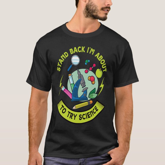 Tillbaka. Jag kommer att pröva Science Device Micr T Shirt (Framsida)