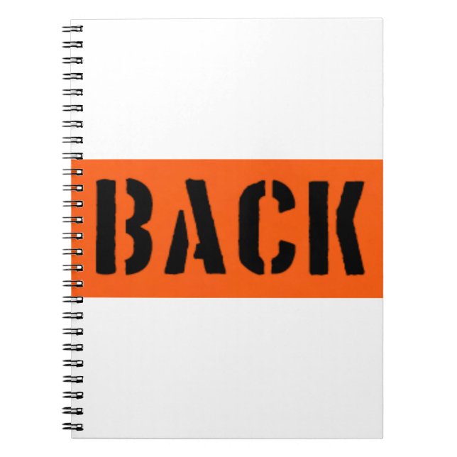 Tillbaka längst fram anteckningsbok (Framsidan)