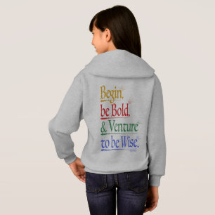 Tillbaka - Magic Horace Quote Kids Hoodie T Shirt