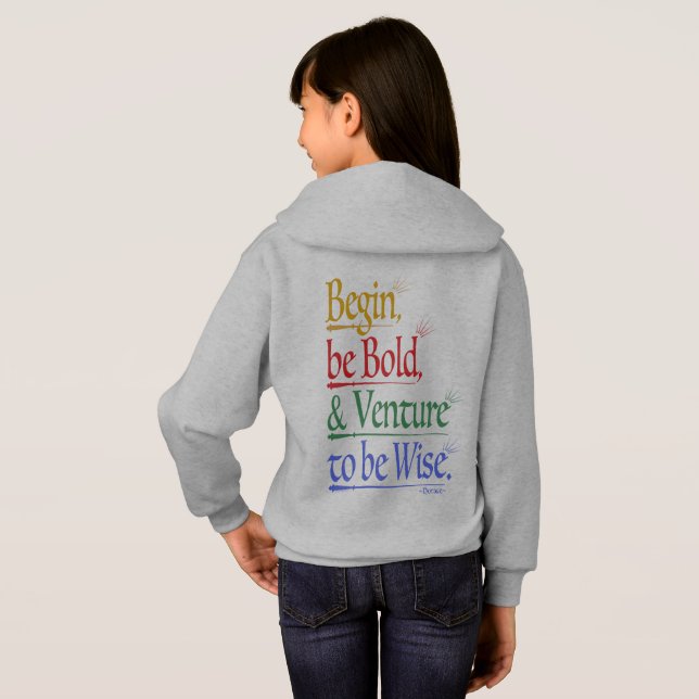 Tillbaka - Magic Horace Quote Kids Hoodie T Shirt (Hel baksida)
