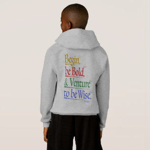 Tillbaka - Magic Horace Quote Kids Pullover Hoodie T Shirt