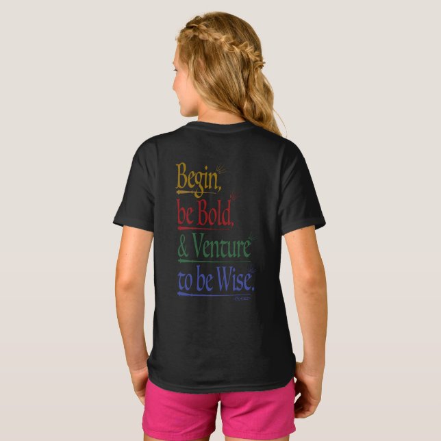 Tillbaka - Magic Horace Quote Kids T-Shirt (Hel baksida)