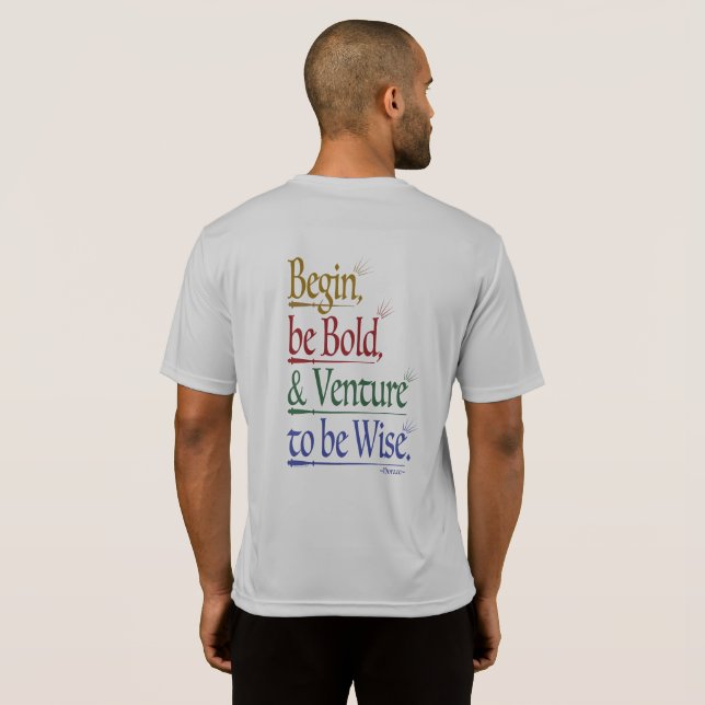 Tillbaka - Magic Horace Quote SportTek Tee (Hel baksida)