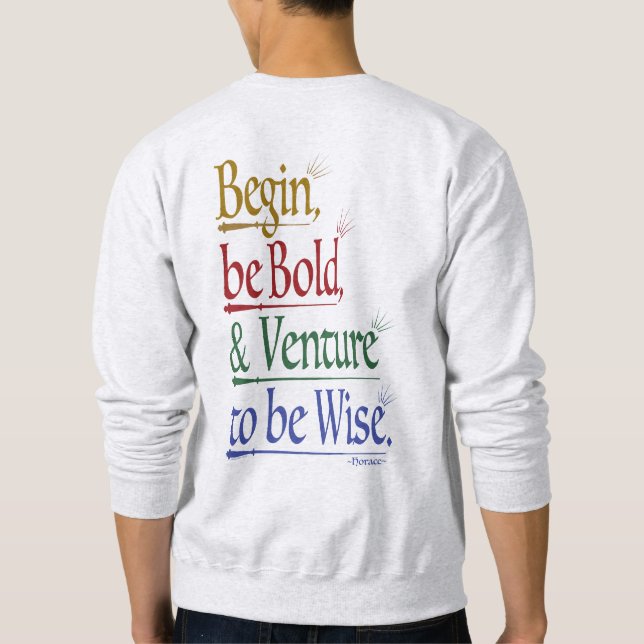 Tillbaka - Magic Horace Quote Sweatshirt (Baksida)