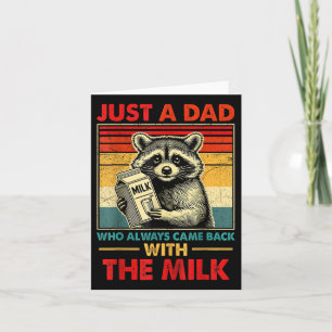 Tillbaka med Mjölk Fars dag Kort
