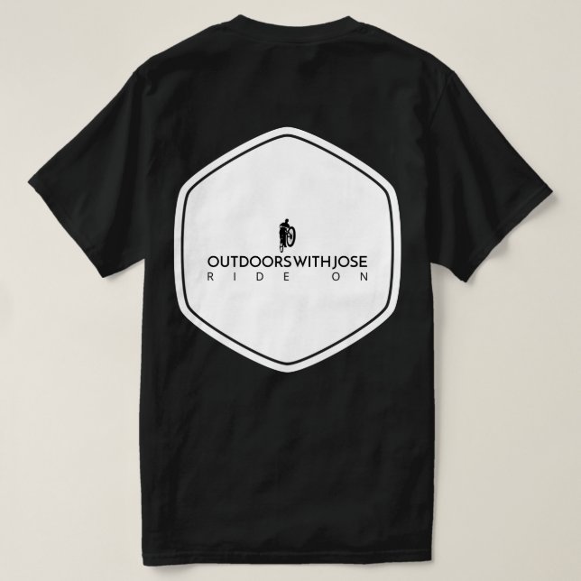 Tillbaka MTB Ride på T-Shirt (Design baksida)