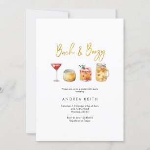 Tillbaka och Boozy Bachelorette Helg Itinerary Inbjudningar