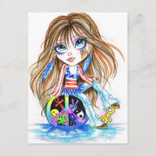 Tillbaka på dagen: Hippie Fantasy Art Postcard Vykort