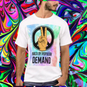 Tillbaka på Folkets Begäran Fredstecken Tie-Dye T Shirt