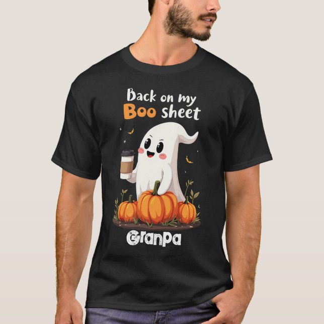 Tillbaka på min Boo Lakan Funny Halloween Boo Ghos T Shirt (Framsida)