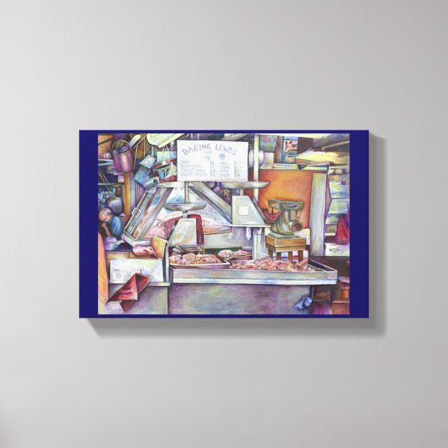 Tillbaka på tio minuter, bortglömd fru på födelsed canvastryck (Framsida)