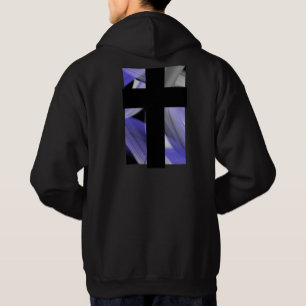 Tillbaka Skriv ut Hoodie Trend Abstrakt Lavender V