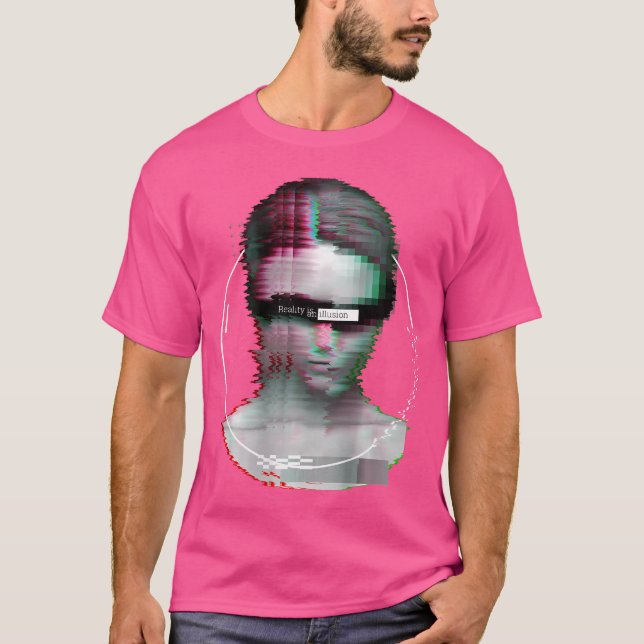 Tillbaka Skriv ut Techno Music Vaporwave Edm Party T Shirt (Framsida)