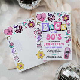Tillbaka till 1990-talets Disco 30års födelsedag i Inbjudningar