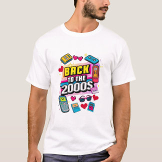Tillbaka till 2000-talets Retrodesign Vintage Tema T Shirt