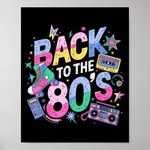 Tillbaka till 80-talet 1980-tal Vintage Åttiotal R Poster